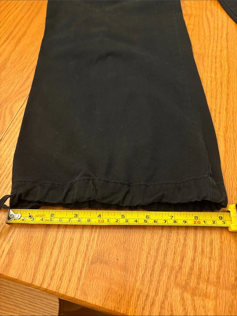New York & Company Black Drawstring Hem Joggers